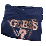 Guess Shirt tinta unita con Stampa Blu per Neonata K5YI10K6YW4 BLU GUESS 