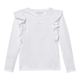 Guess Shirt tinta unita con Stampa Bianco per Neonata K5YI25K6YW4X BIANCO GUESS 