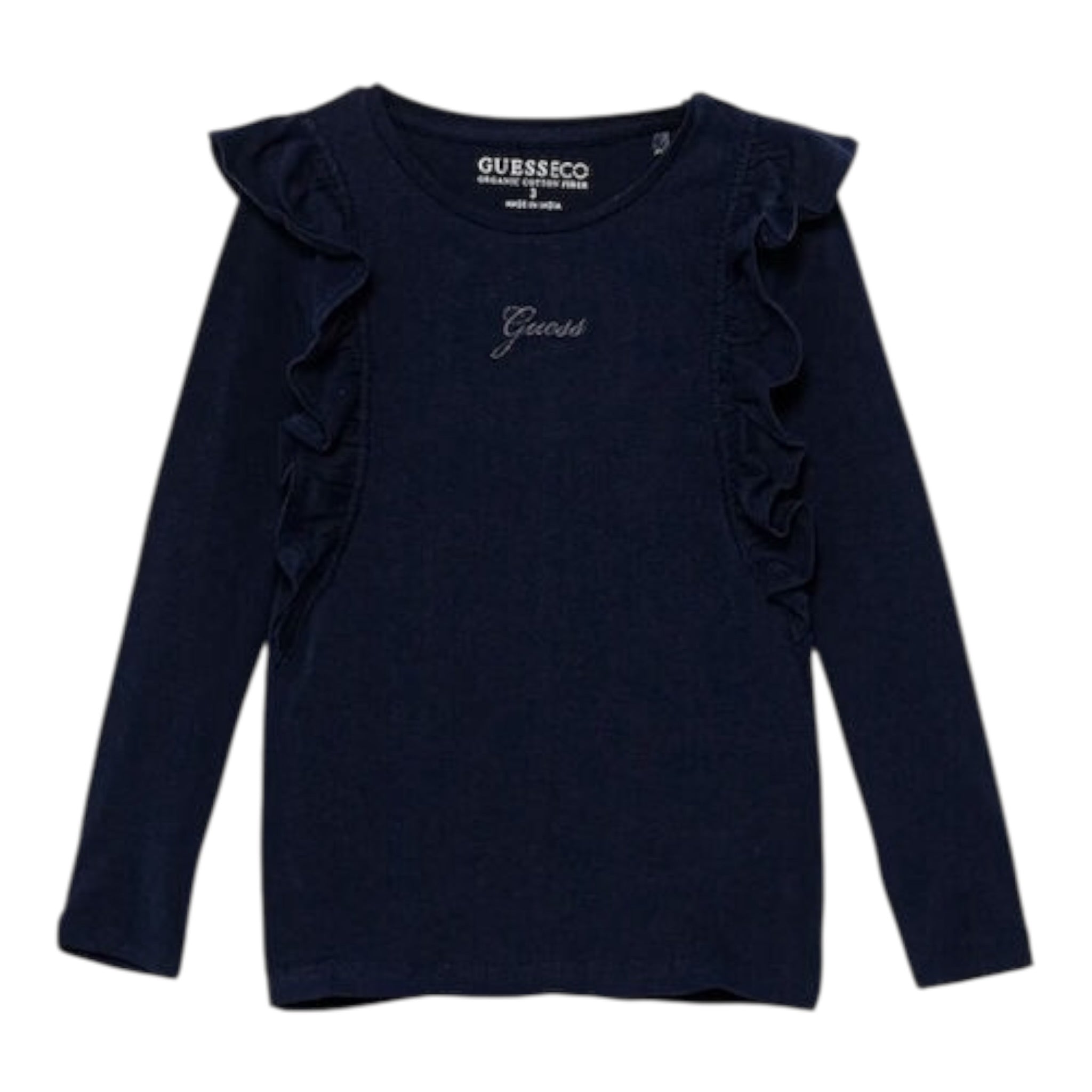 Guess Shirt tinta unita con Stampa Blu per Neonata K5YI25K6YW4X BLU GUESS 