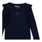 Guess Shirt tinta unita con Stampa Blu per Neonata K5YI25K6YW4X BLU GUESS 
