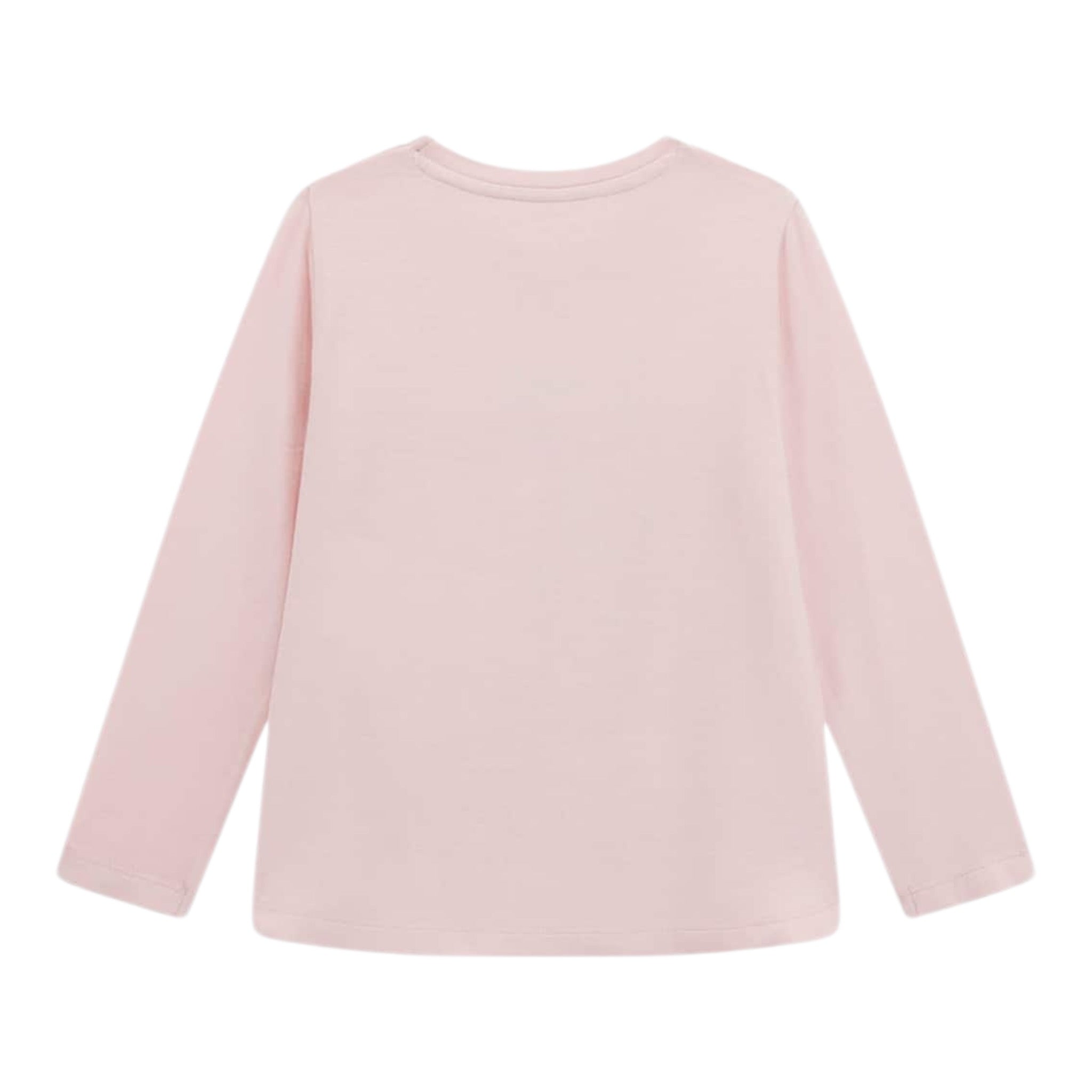 Guess Shirt Girocollo tinta unita con Paillettes Rosa per Bambina K5YI26KAPO0X ROSA GUESS 