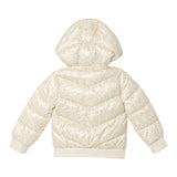Guess Giubbino tinta unita con Zip Cappuccio E Fantasia Beige per Neonata K5YL02WEGY0 BEIGE GUESS 
