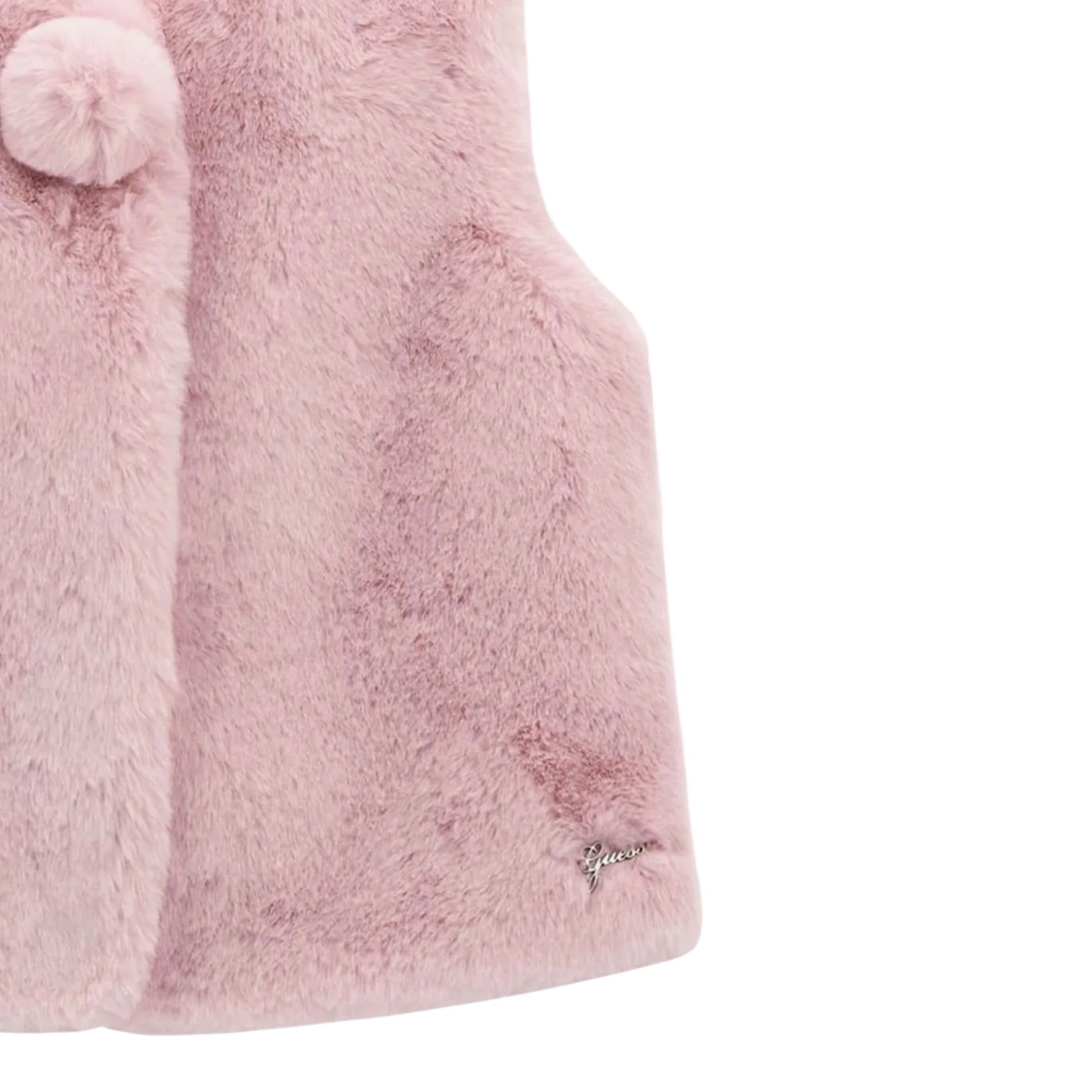Guess Gilet tinta unita Rosa per Bambina K5YN01WHGO0J ROSA GUESS 