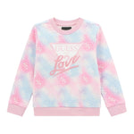 Guess Felpa Chiusa Girocollo tinta unita Stampa Fantasia Rosa per Bambina K5YQ02KA6R4J ROSA GUESS 