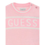 Guess Maglia Girocollo tinta unita con Logo Rosa per Bambina K5YR00Z3OJ0 ROSA GUESS 