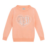 Guess Maglia Girocollo tinta unita con Paillettes Pesca per Bambina K5YR08Z2NQ2J PESCA GUESS 