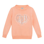 Guess Maglia Girocollo tinta unita con Paillettes Pesca per Neonata K5YR08Z2NQ2 PESCA GUESS 