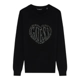 Guess Maglia Girocollo tinta unita con Paillettes Nero per Bambina K5YR08Z2NQ2X NERO GUESS 