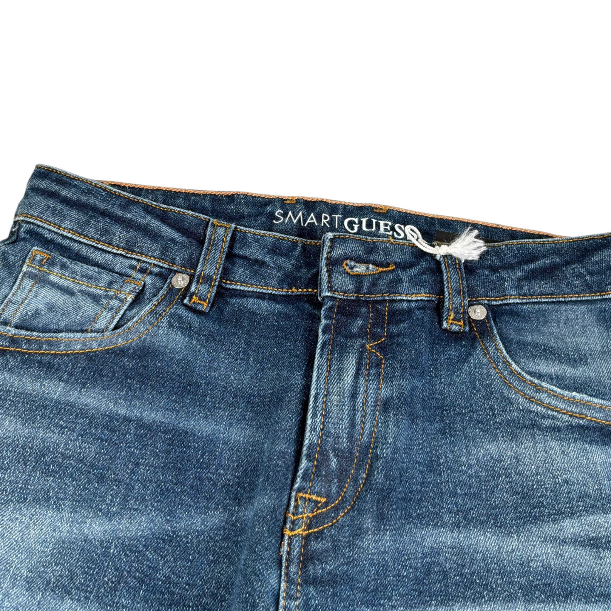 Guess Jeans tinta unita con Girovita Regolabile Blu per Bambino L1BA14D46X5 BLU GUESS 