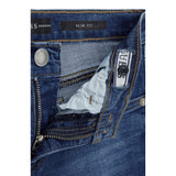 Guess Jeans tinta unita con Logo Blu per Bambino L3YA00D52Z0 BLU GUESS 