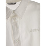 Guess Camicia tinta unita con Logo Bianco per Bambino L3YH04WE5W0 BIANCO GUESS 