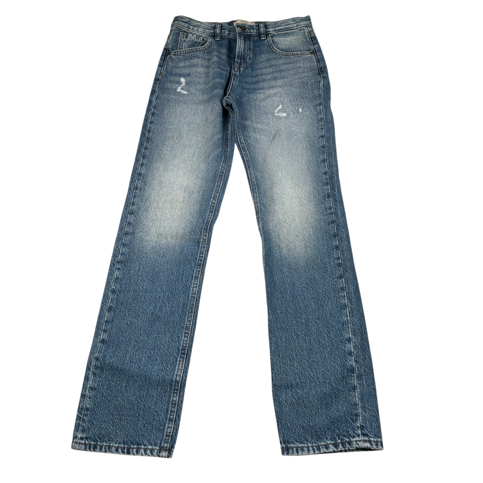Guess Jeans tinta unita con Strappi Blu per Bambino L5BA00D5D70 BLU GUESS 