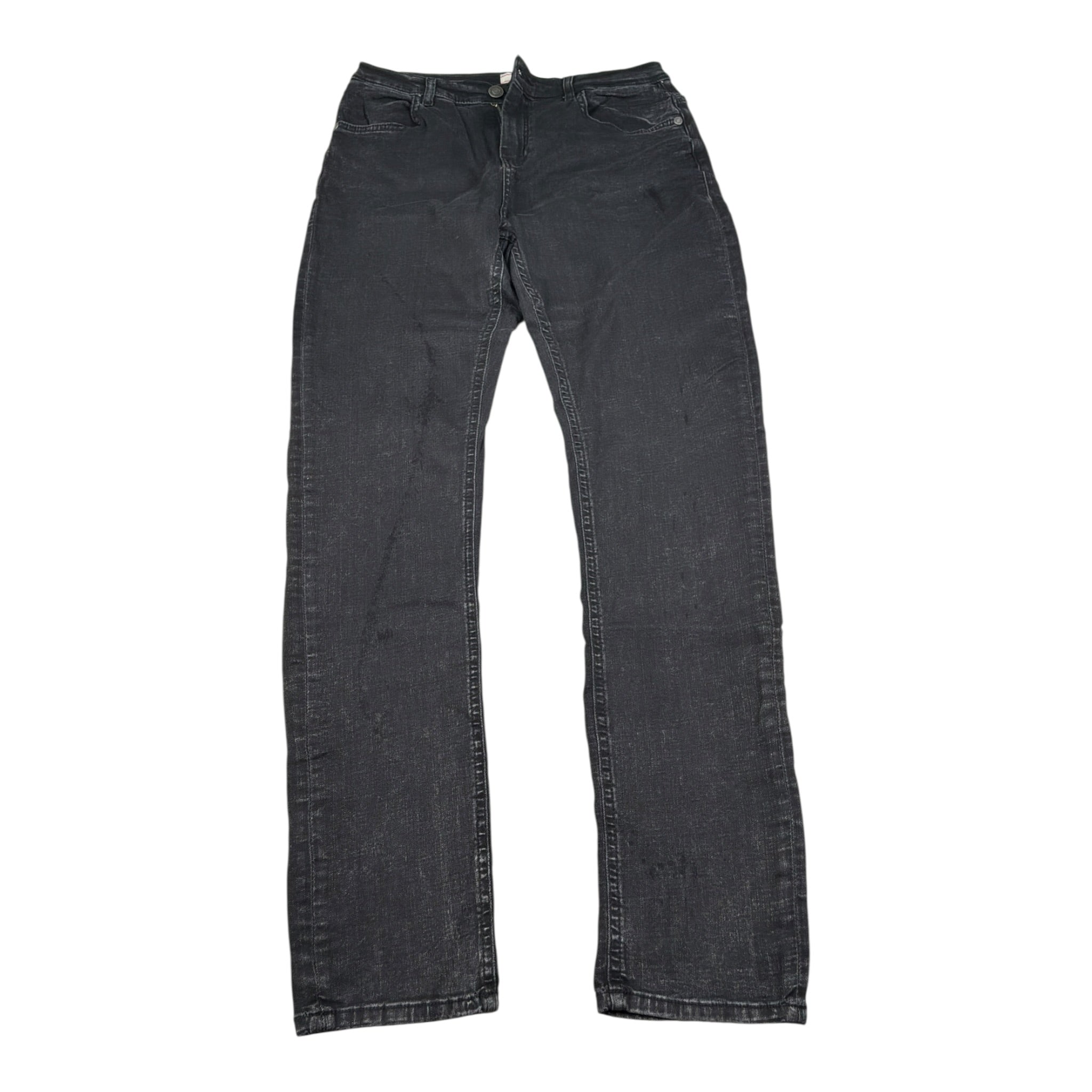 Guess Jeans tinta unita con 5 Tasche Nero per Bambino L5BA05D0990 NERO GUESS 