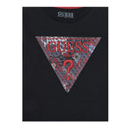 Guess Shirt tinta unita con Stampa Nero per Bambino L5BI04I3Z14 NERO GUESS 