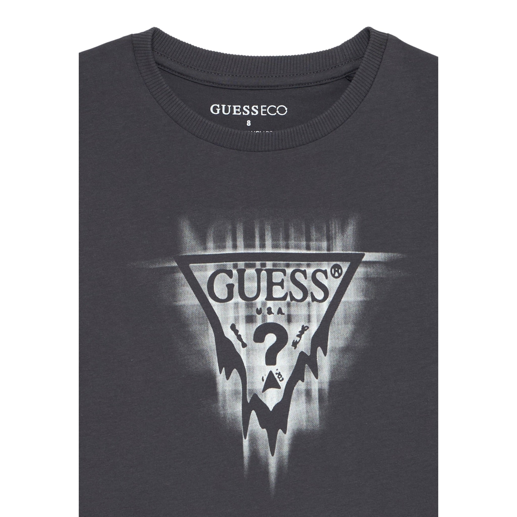 Guess Shirt Girocollo tinta unita con Stampa Grigio per Bambino L5BI21I3Z14 GRIGIO GUESS 