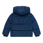 Guess Giubbino tinta unita con Cappuccio Blu per Bambino L5BL01WB240 BLU GUESS 