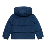Guess Giubbino tinta unita con Cappuccio Blu per Bambino L5BL01WB240 BLU GUESS 