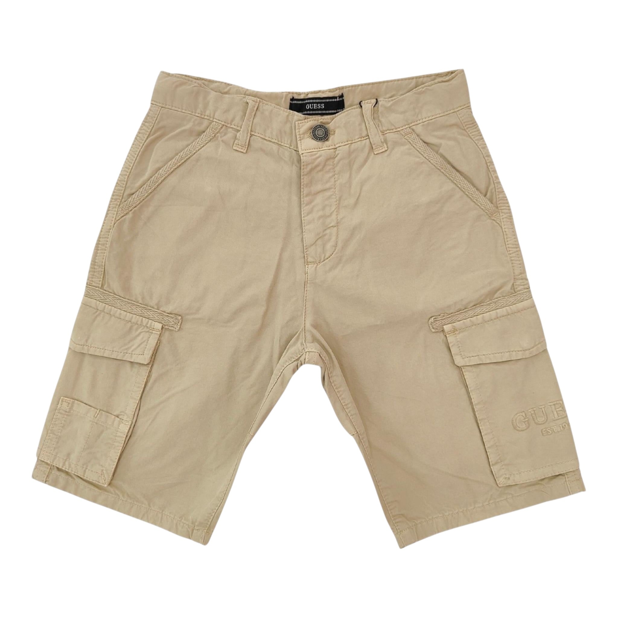 Guess Bermuda tinta unita con Elastico In Vita Beige per Bambino L5RD03WH304 BEIGE GUESS 