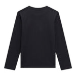 Guess Shirt Girocollo tinta unita con Stampa Nero per Bambino L5RI01K8HM4 NERO GUESS 