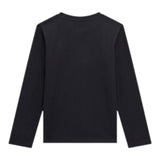 Guess Shirt Girocollo tinta unita con Stampa Nero per Bambino L5RI01K8HM4 NERO GUESS 