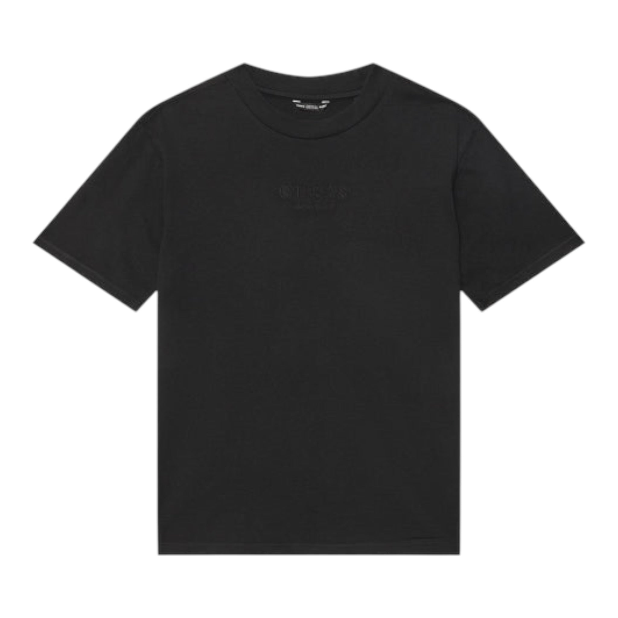 Guess T-Shirt Giocollo tinta unita con Stampa Nero per Bambino L5RI36K8HM4X NERO GUESS 