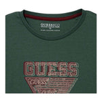 Guess Shirt Girocollo tinta unita con Stampa Verde per Bambino L5Y27K8HM4 VERDE GUESS 