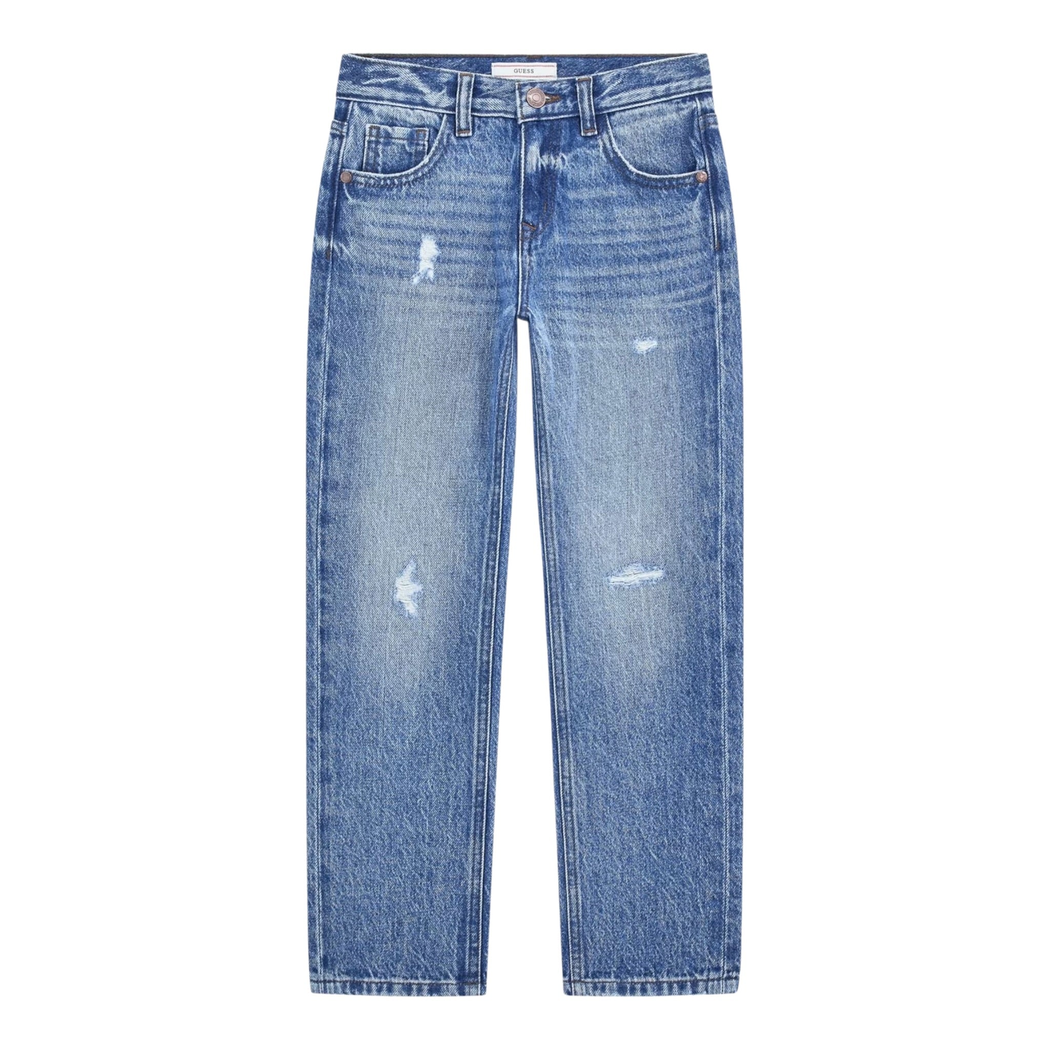 Guess Jeans tinta unita con Logo Azzurro per Bambino L5YA02D5D70 AZZURRO GUESS 