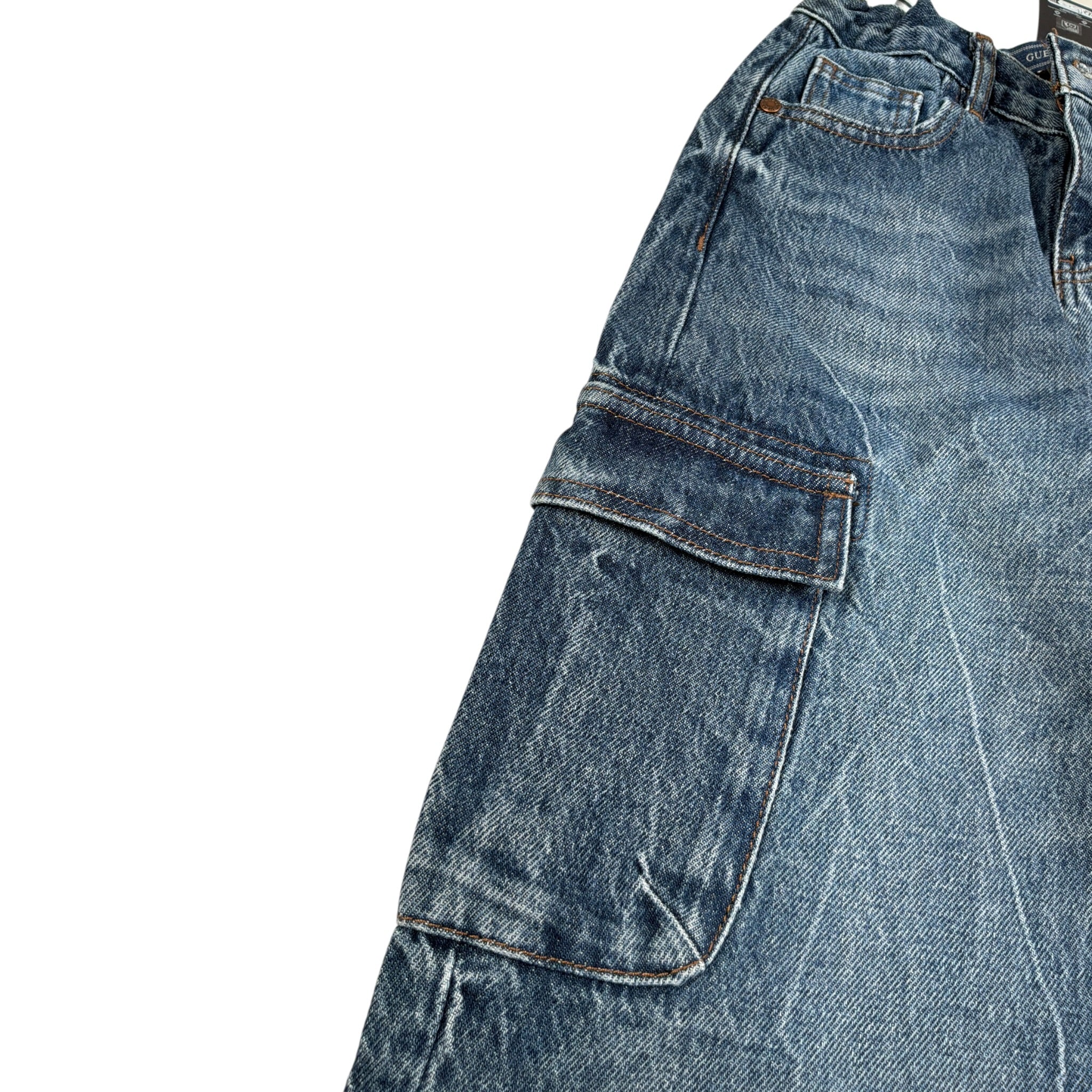 Guess Jeans tinta unita Modello Palazzo Blu per Bambina L5YA06D5D70 BLU GUESS 