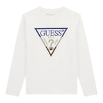 Guess Shirt Tinta Uinita con Stampa Bianco per Bambino L5YI06K8HM4 BIANCO GUESS 