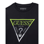 Guess Shirt Tinta Uinita con Stampa Nero per Bambino L5YI06K8HM4 NERO GUESS 