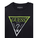 Guess Shirt Tinta Uinita con Stampa Nero per Bambino L5YI06K8HM4 NERO GUESS 