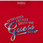 Guess Shirt tinta unita con Stampa Rosso per Bambino L5YI14K8HM4 ROSSO GUESS 