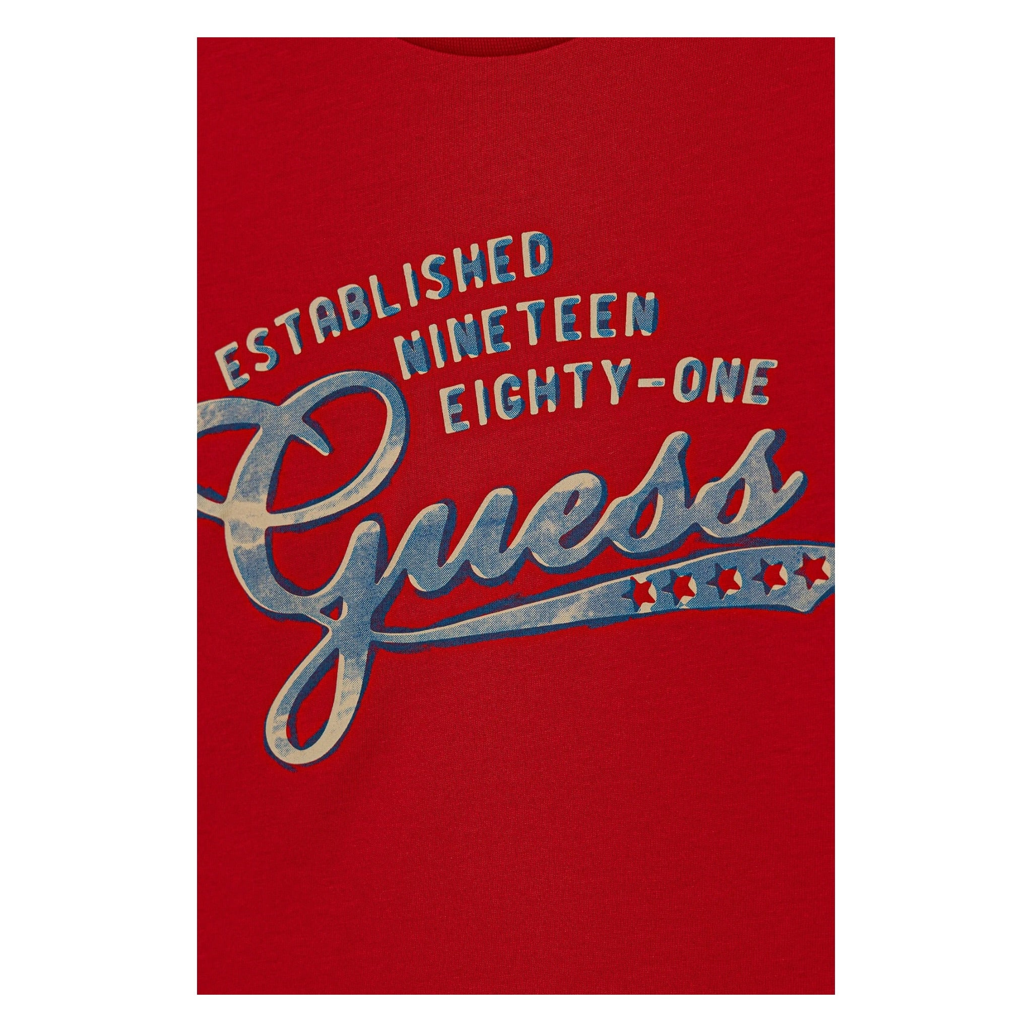 Guess Shirt tinta unita con Stampa Rosso per Bambino L5YI14K8HM4X ROSSO GUESS 