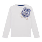 Guess Shirt Girocollo tinta unita con Stampa Bianco per Bambino L5YI16K8HM4 BIANCO GUESS 
