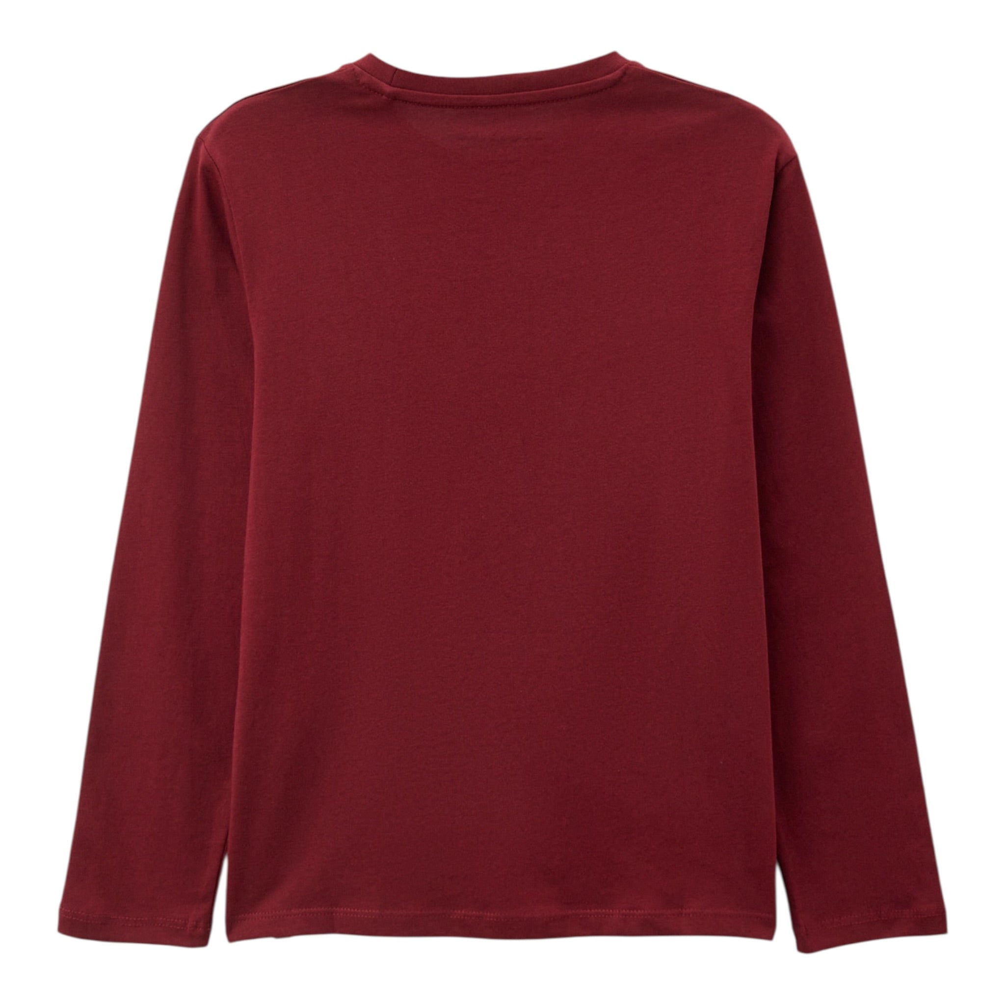Guess Shirt tinta unita Girocollo con Stampa Bordeaux per Bambino L5YI26K8HM4 BORDEAUX GUESS 