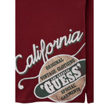 Guess Shirt tinta unita Girocollo con Stampa Bordeaux per Bambino L5YI26K8HM4 BORDEAUX GUESS 