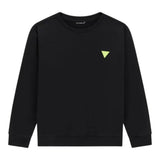 Guess Felpa tinta unita con Stampa Nero per Bambino L5YQ03A7D74 NERO GUESS 