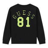 Guess Felpa tinta unita con Stampa Nero per Bambino L5YQ03A7D74 NERO GUESS 