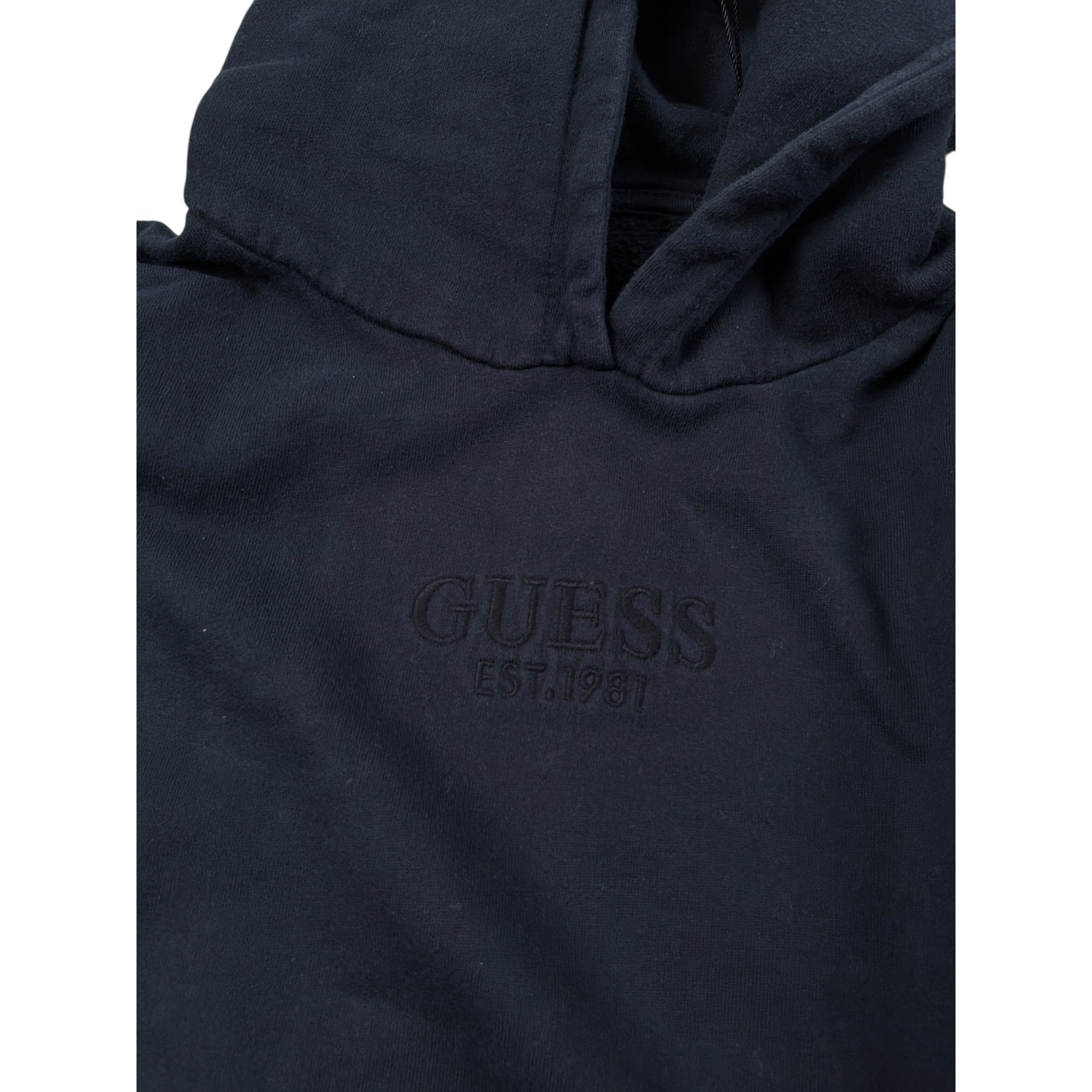 Guess Felpa Chiusa con Cappuccio tinta unita Blu per Bambino L5YQ25KAV34X BLU GUESS 