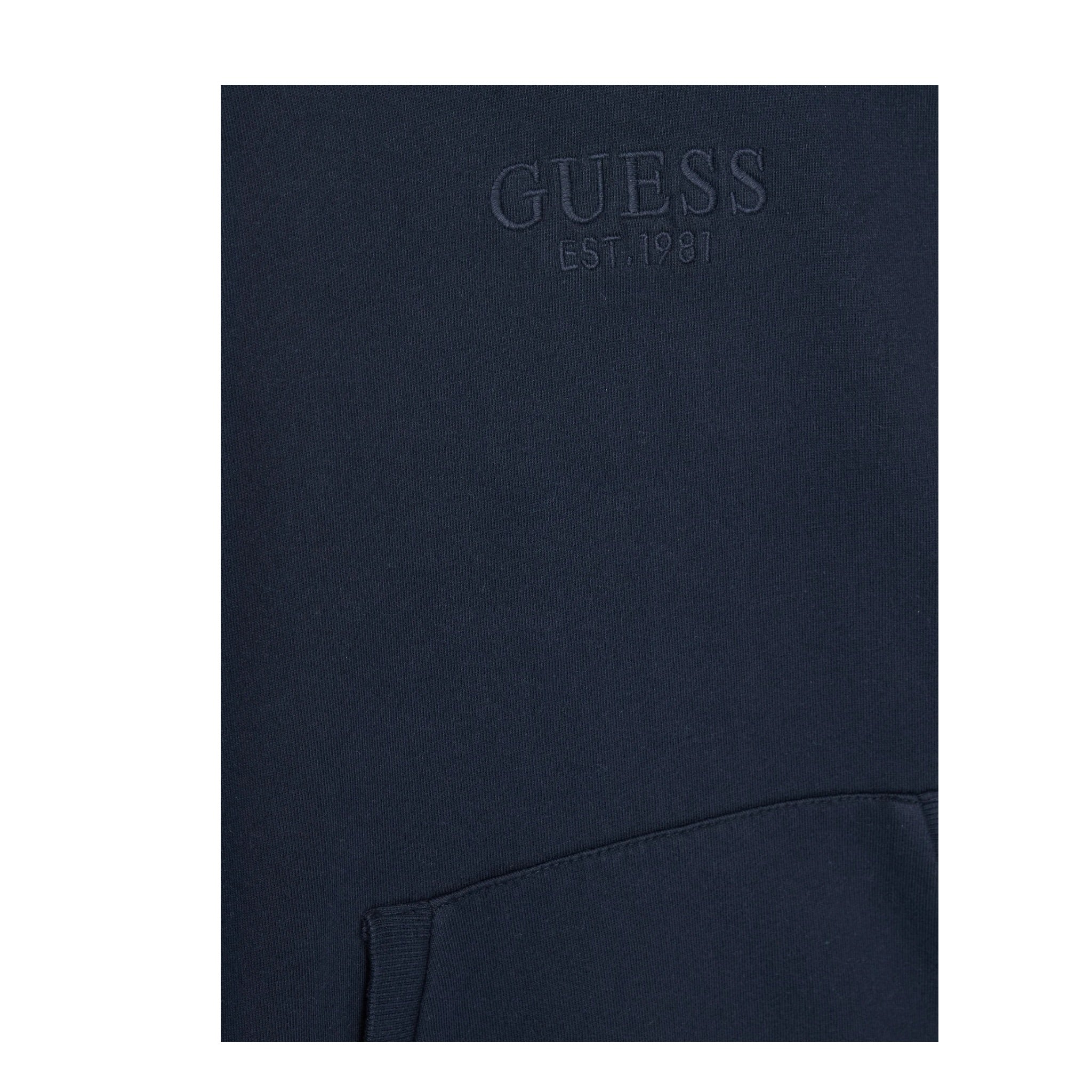 Guess Felpa Chiusa con Cappuccio tinta unita Blu per Bambino L5YQ25KAV34X BLU GUESS 