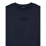 Guess Felpa Chiusa con Cappuccio tinta unita Blu per Bambino L5YQ25KAV34XX BLU GUESS 