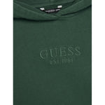 Guess Felpa Chiusa con Cappuccio tinta unita Verde per Bambino L5YQ25KAV34XX VERDE GUESS 