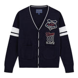 Guess Cardigan tinta unita con Logo Blu per Bambino L5YR05Z0140 BLU GUESS 