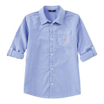 Guess Camicia tinta unita Manica Lunga Azzurro per Bambino L91H09W9CL0 AZZURRO GUESS 