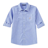 Guess Camicia tinta unita Manica Lunga Azzurro per Bambino L91H09W9CL0 AZZURRO GUESS 