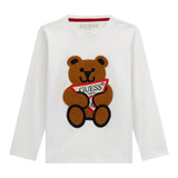 Guess Shirt tinta unita con Logo Bianco per Neonato N0BI26I3Z00 BIANCO GUESS 
