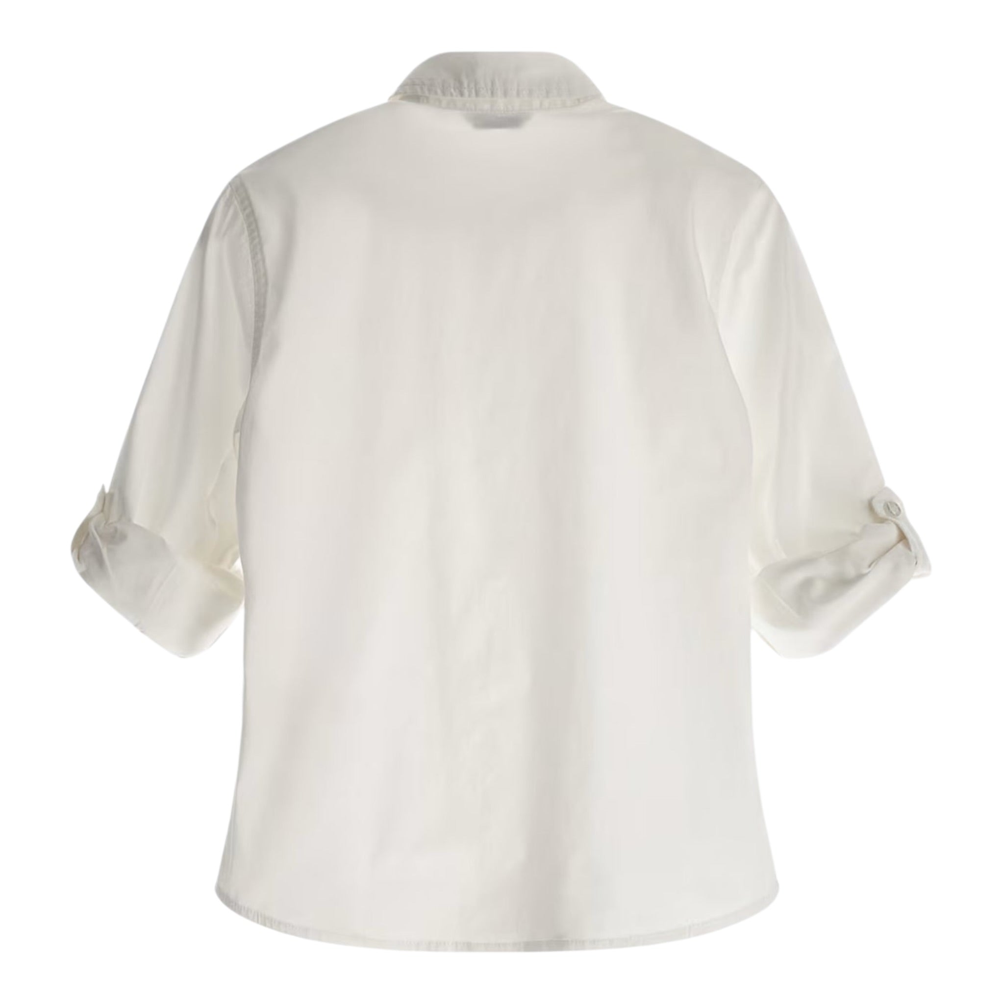 Guess Camicia tinta unita con Stampa Bianco per Bambino N3YH04WE5W0 BIANCO GUESS 