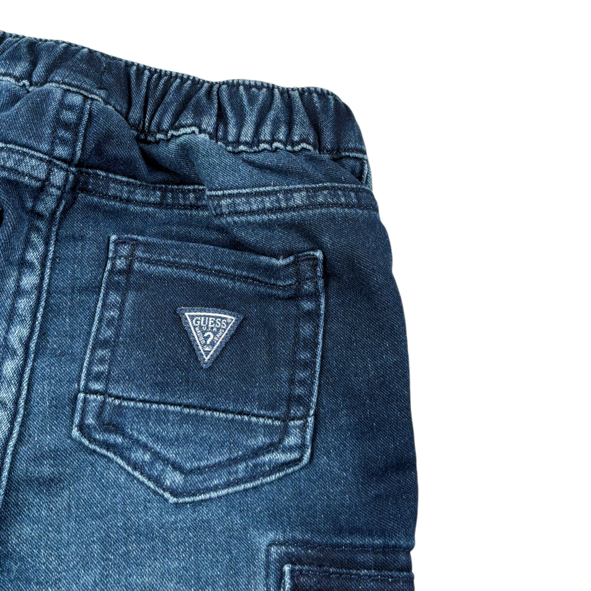 Guess Jeans tinta unita con Elastico In Vita Blu per Bambino N5BA01D5FQ00 BLU GUESS 