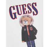 Guess Shirt tinta unita Girocollo con Stampa Bianco per Neonato N5BI04I3Z14 BIANCO GUESS 