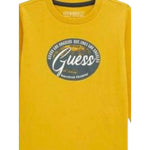 Guess Shirt tinta unita Girocollo con Stampa Giallo per Neonato N5BI11I3Z14 GIALLO GUESS 